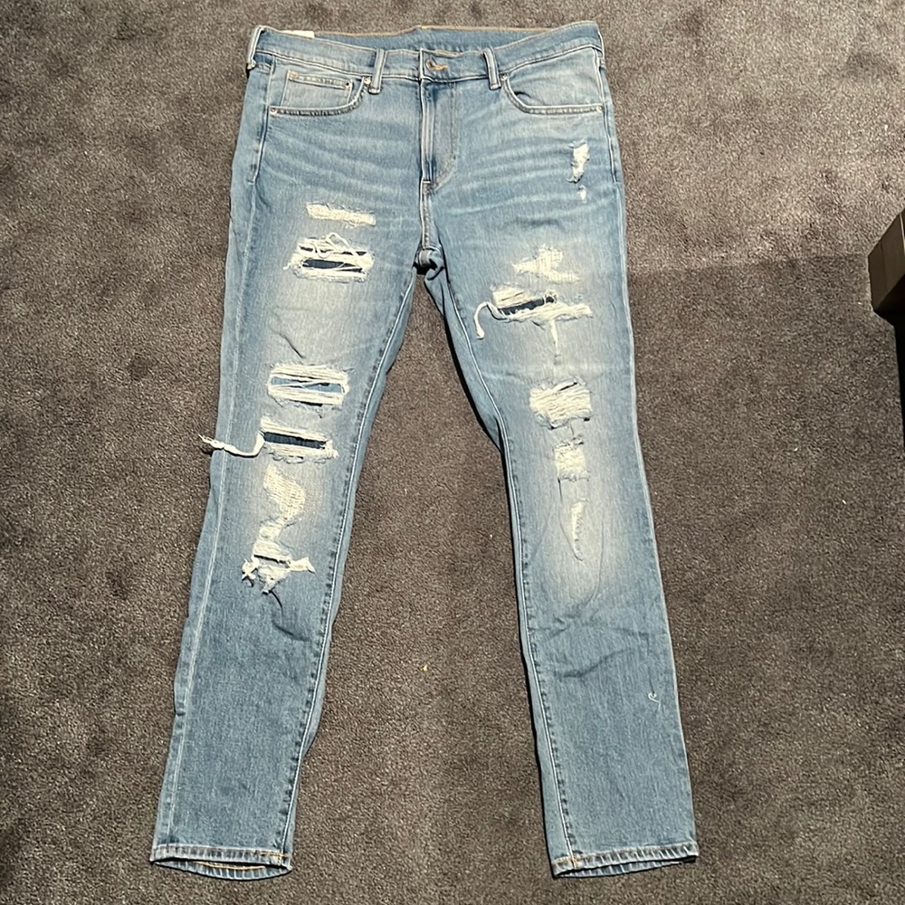 H&M Skinny Fit Ripped Jeans